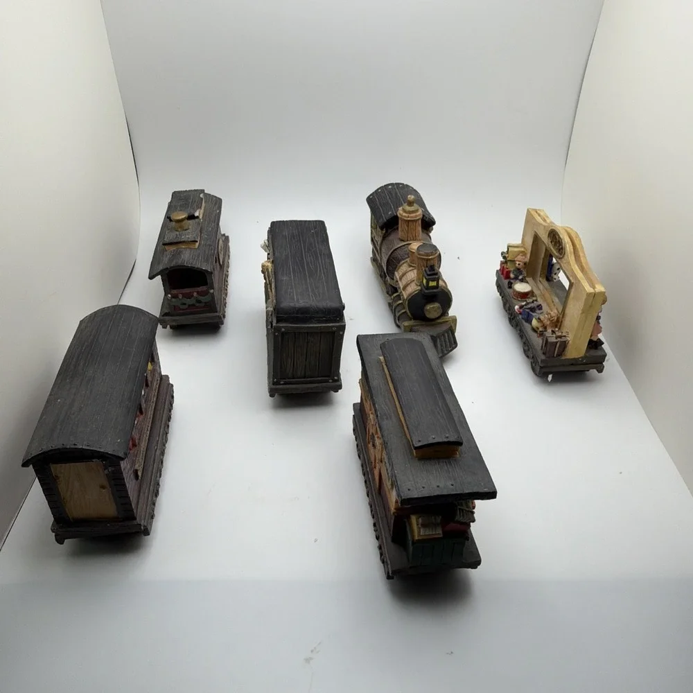 JC Penney 1998 Home Towne Express Train 6 Piece Set Complete with Boxes